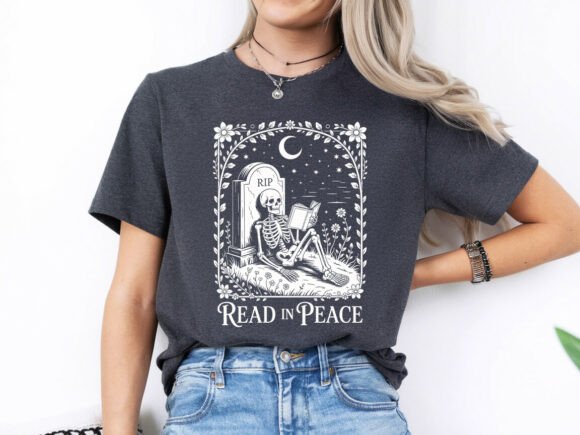 Download Read in Peace Funny Book T-shirt SVG - Premium Bundle