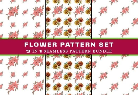 Download Summer Flower Seamless Pattern Set - Premium Bundle