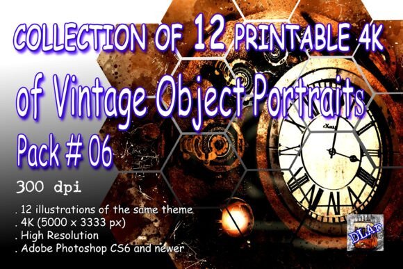 Download VINTAGE OBJECTS - Pack of 12 Printables - Vintage objects Collection
