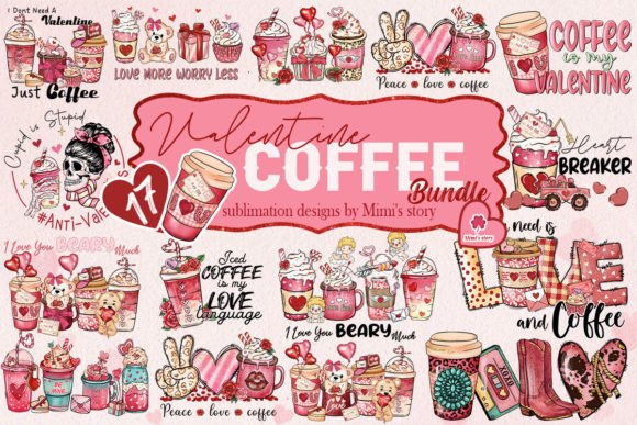 Download Coffee Valentine's Day PNG Bundle - Valentine Collection