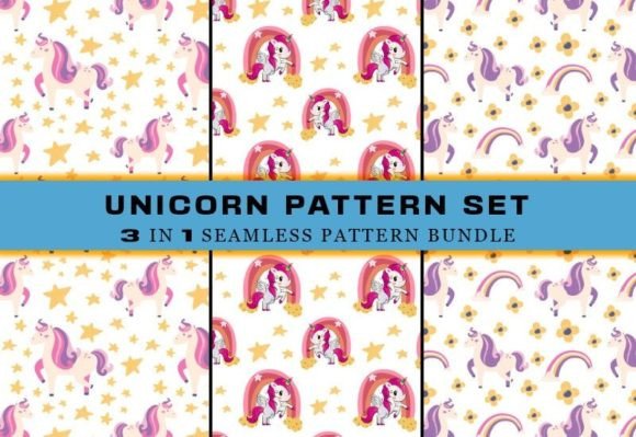 Download Unicorn Seamless Pattern Digital Papers - Premium Resources