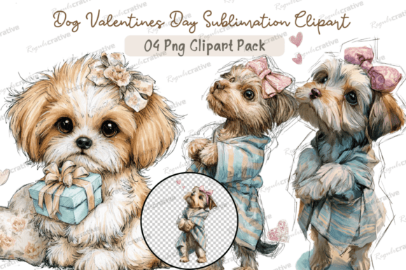 Download Dog Valentines Day Clipart,Whimsical Dog - Valentine Collection