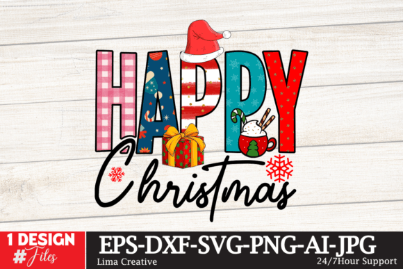 Download Happy Christmas Sublimation PNG - Premium Resources