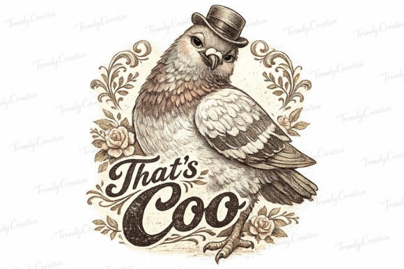 Download That’s Coo Vintage Pigeon PNG - Premium Resources