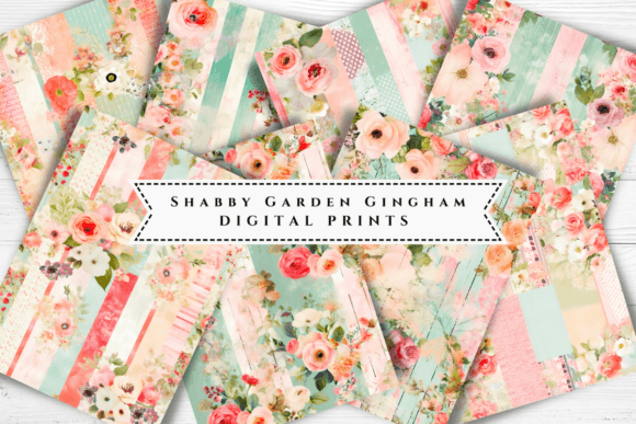 Download Shabby Chic Gingham Pattern Backgrounds. - Shabby chic Collection