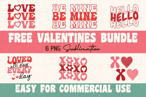 Download Retro Valentines Day Sublimation Bundle - Valentine Collection