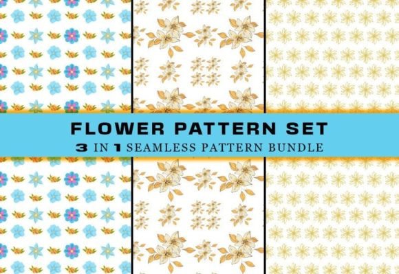 Download Summer Flower Seamless Pattern Bundle - Premium Resources